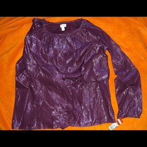 Long sleeve girls blouse